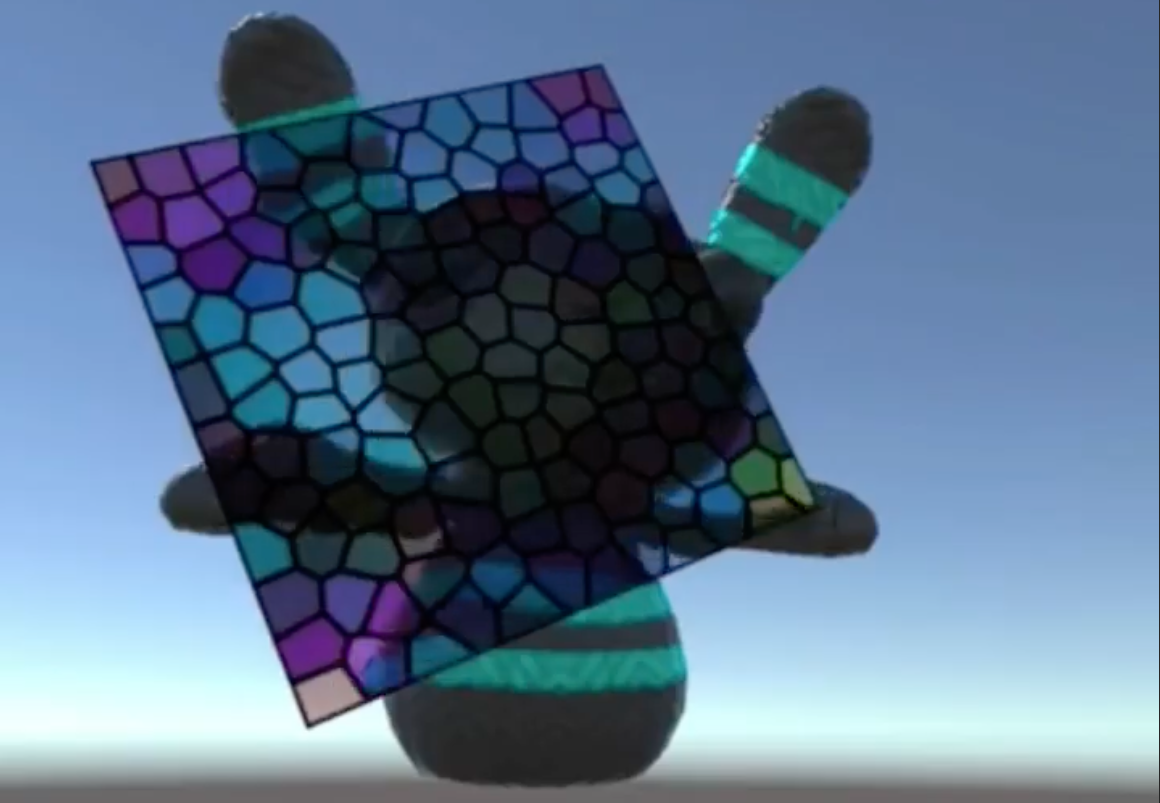 Voronoi Shader Effect on 3D Model
